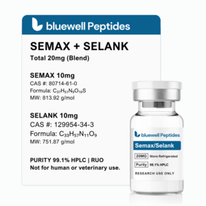 semax selank blend peptide high purity research peptide by bluewell peptides coa verified
