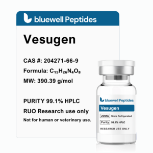 vesugen 20mg peptide high purity research peptide by bluewell peptides coa verified vial image